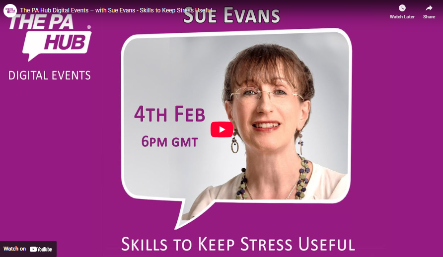 Digital Development – Skills to Keep Stress Useful – with Sue Evans ...